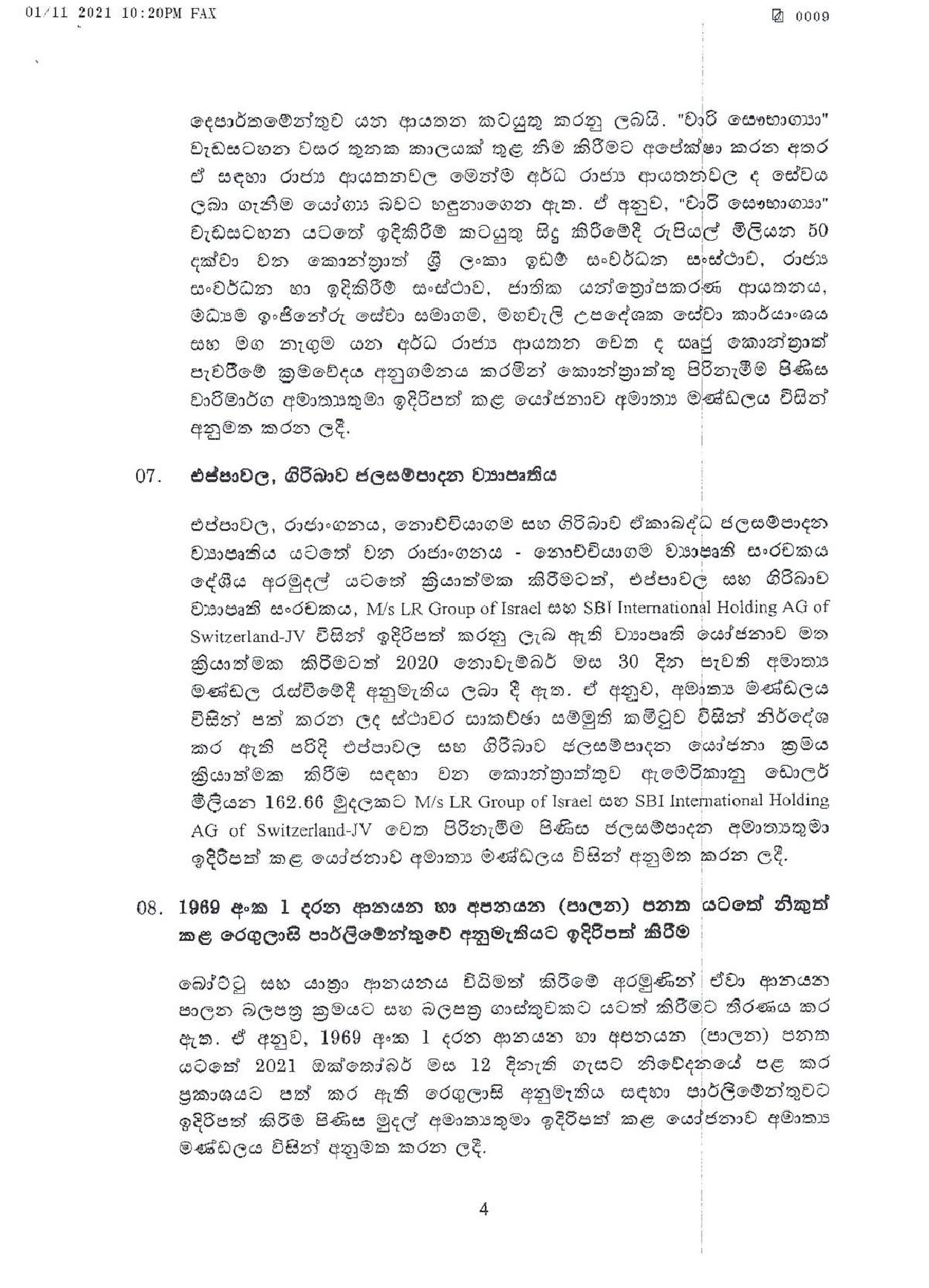 Cabinet Decisions on 01.11.2021 page 004