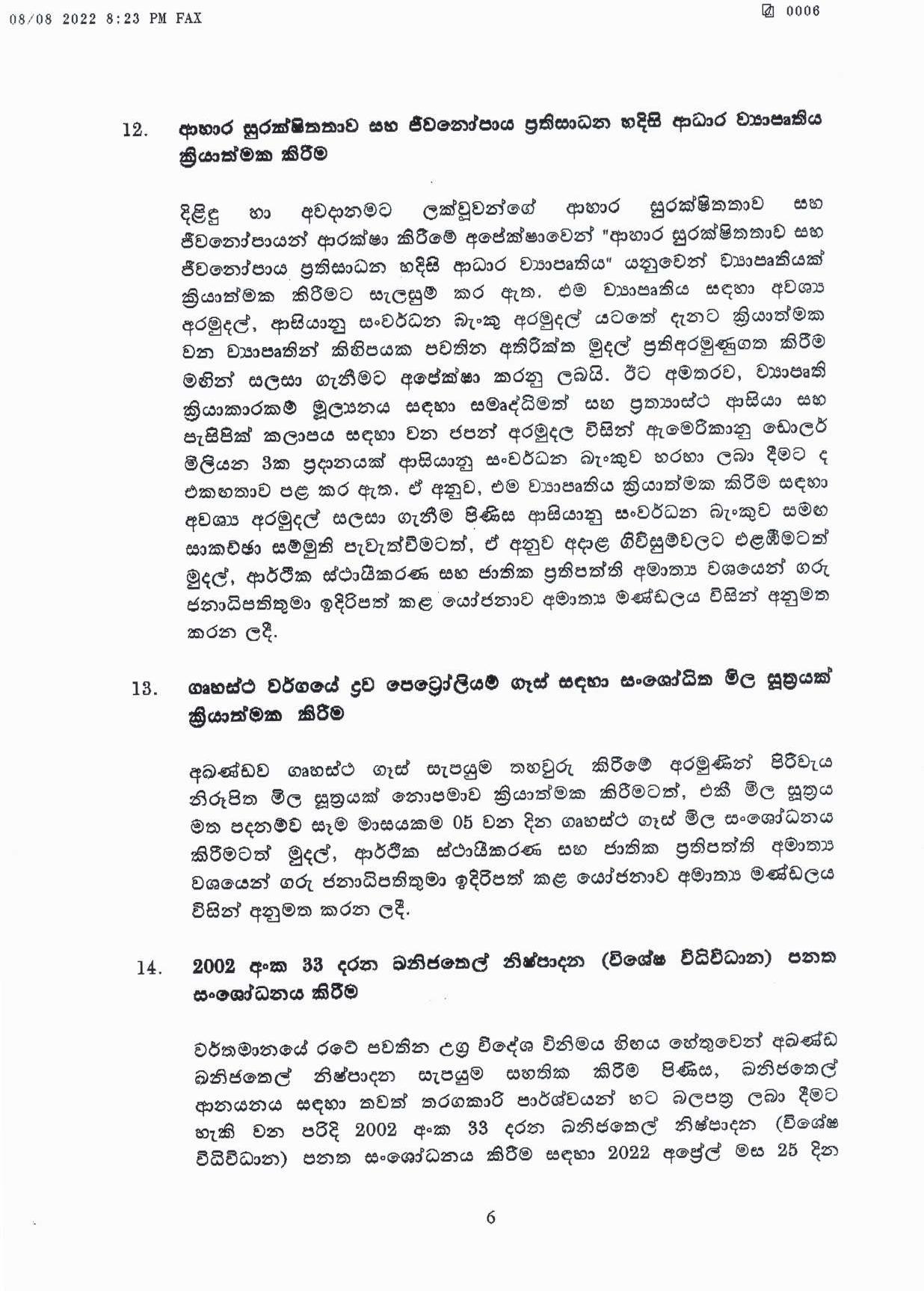 Cabinet Decisions on 08.08.2022 page 006