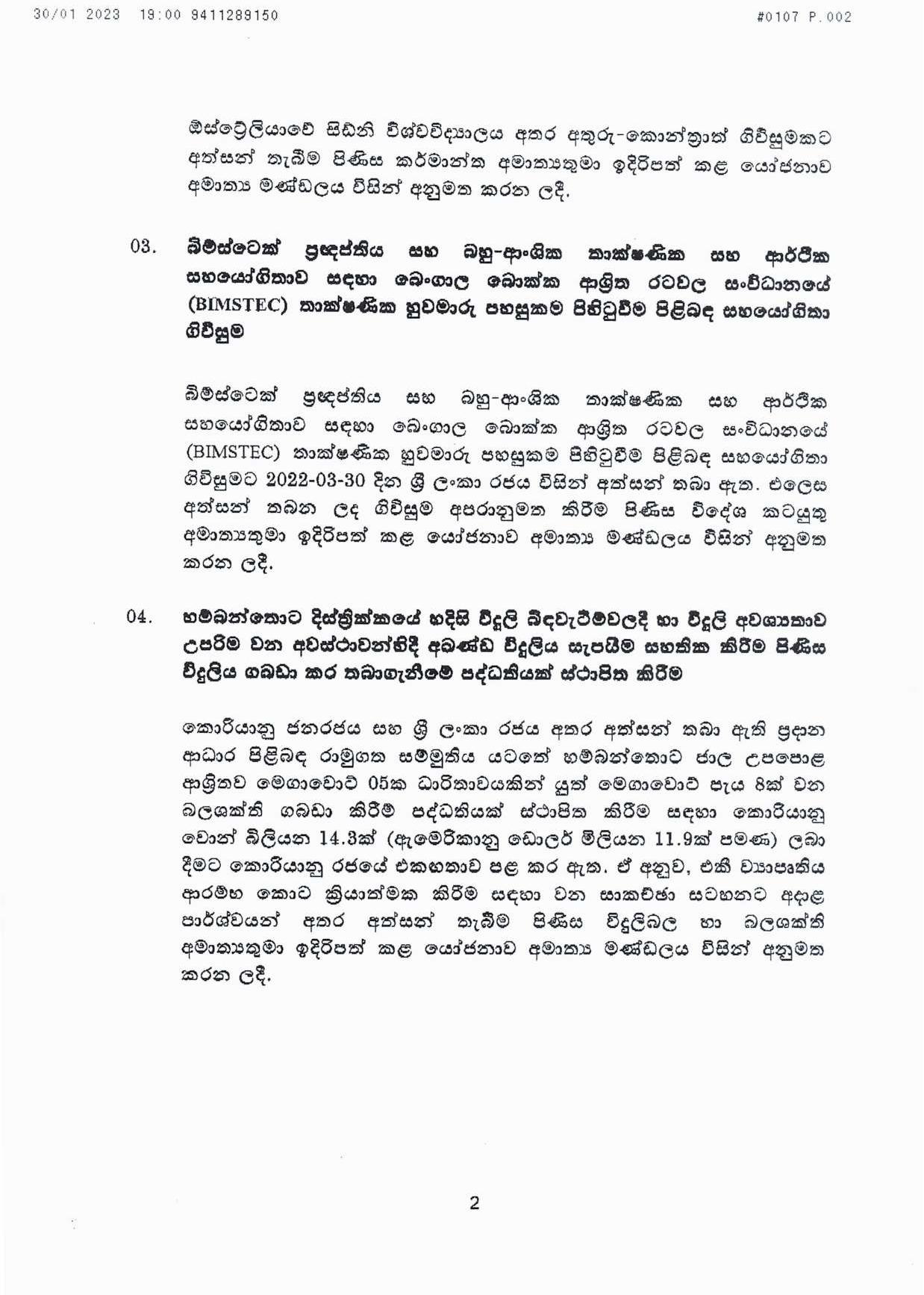 Cabinet Decisions on 30.01.2023 page 002