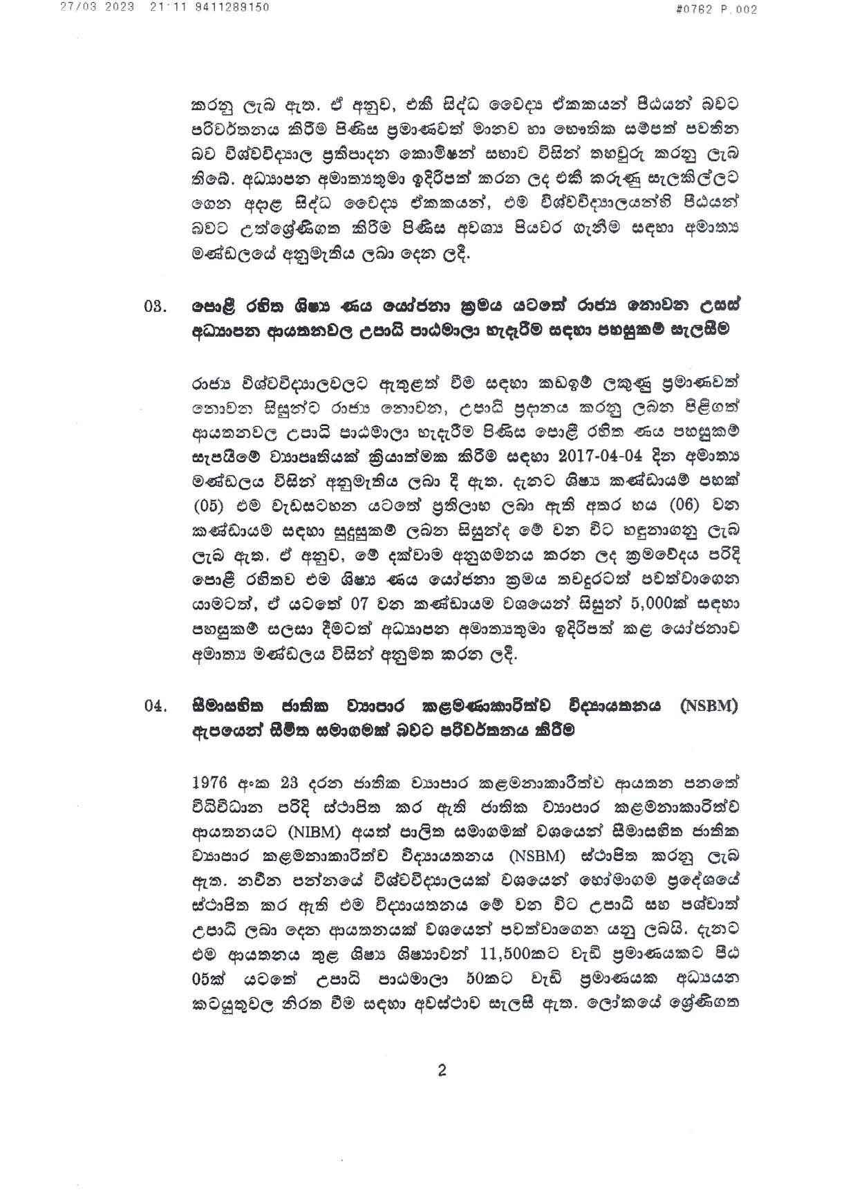 Cabinet Decision on 27.03.2023 page 002
