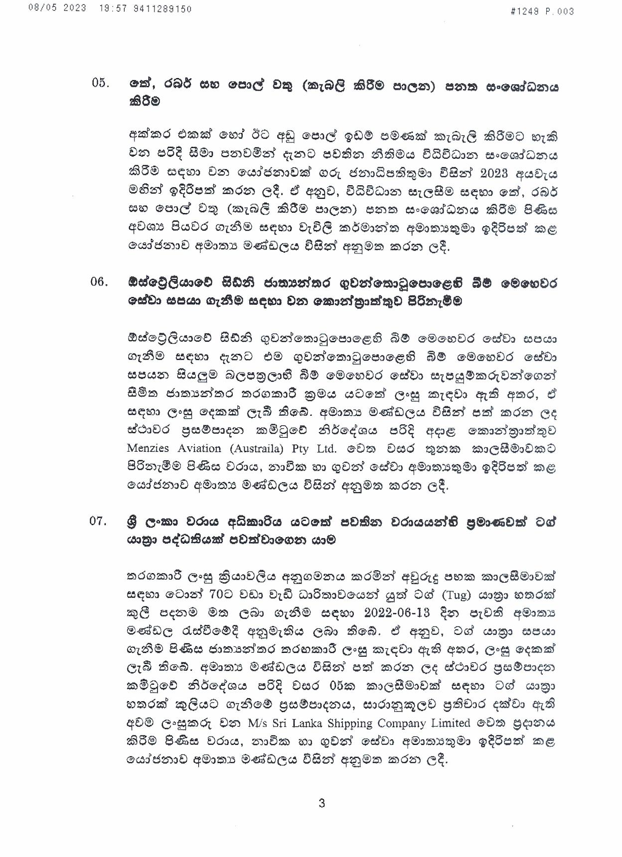 Cabinet Decisions on 08.05.2023 page 003