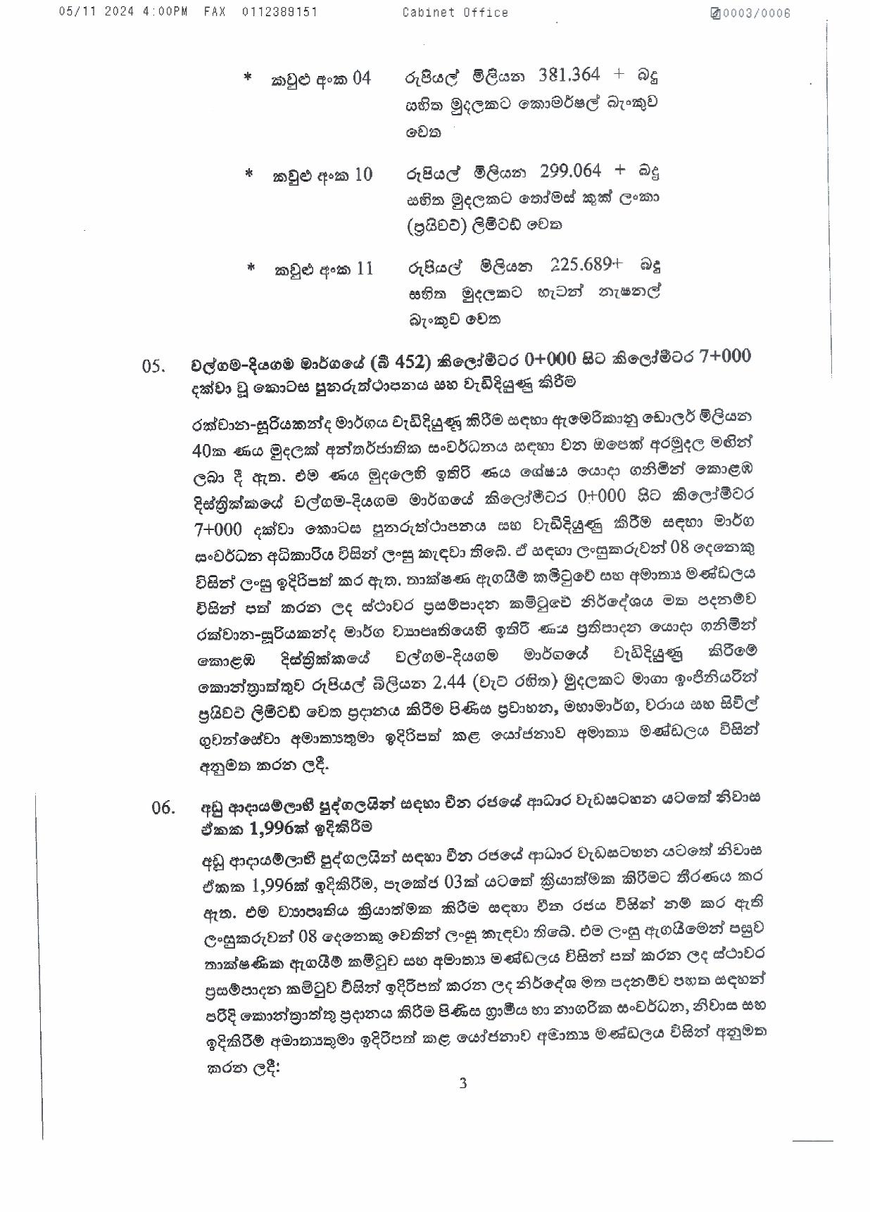 Cabinet Decision on 05.11.2024 page 003